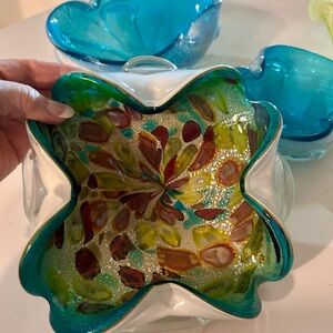 Vintage Murano Tutti Frutti Handblown Glass